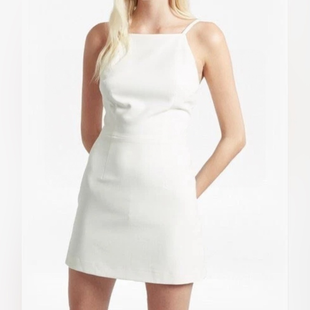 French Connection Whisper Light Square Neck Dress
